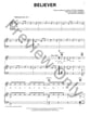 Believer piano sheet music cover